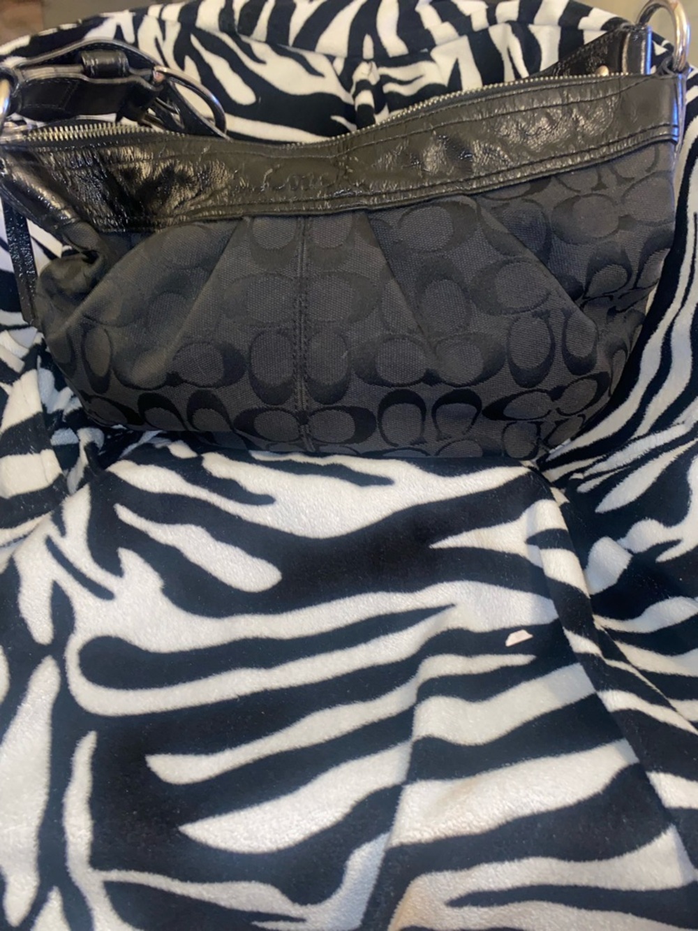 Coach Medium Soho Signature Pleated Hobo.